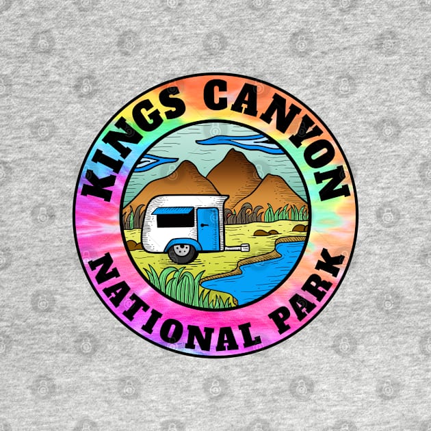 Kings Canyon National Park California Camper Camping Camp Trailer by DD2019